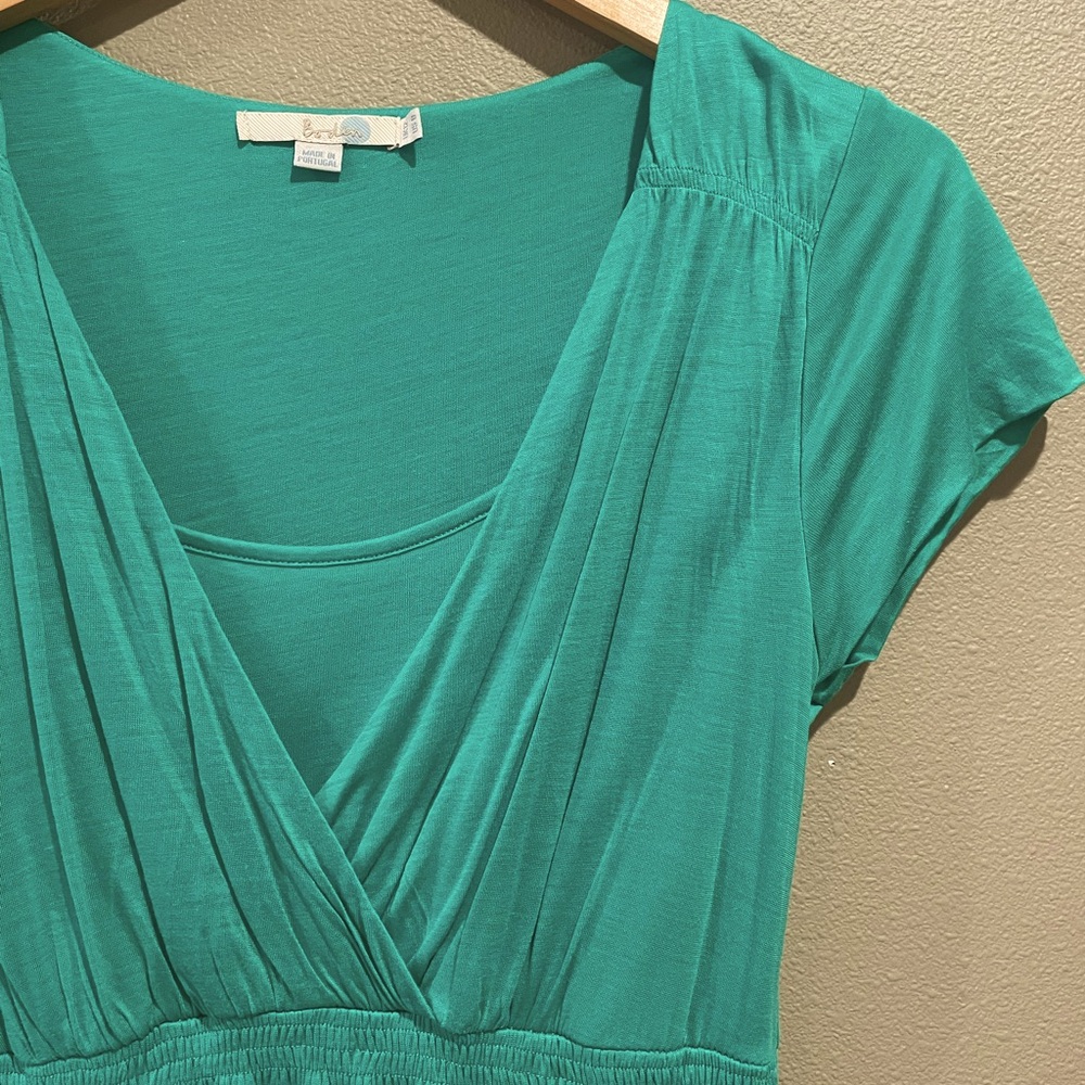 Boden Teal Green Midi Dress